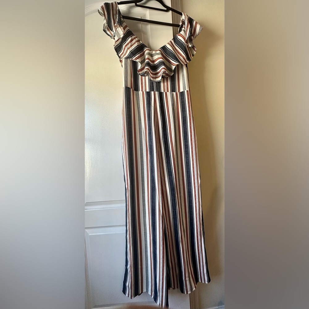 Flying Tomato Ruffle Wide Leg Jumpsuit Size L